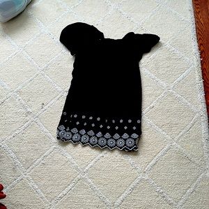 Black off shoulder dress